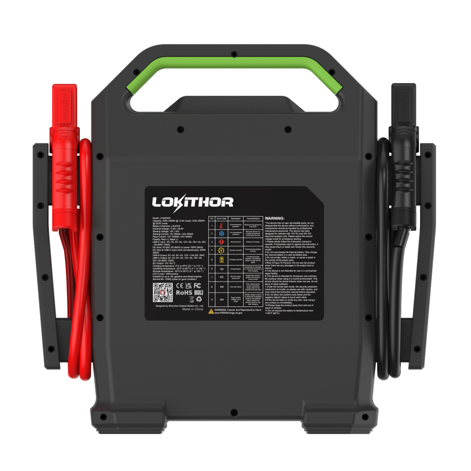 J10000HD Heavy Duty Jump Starter