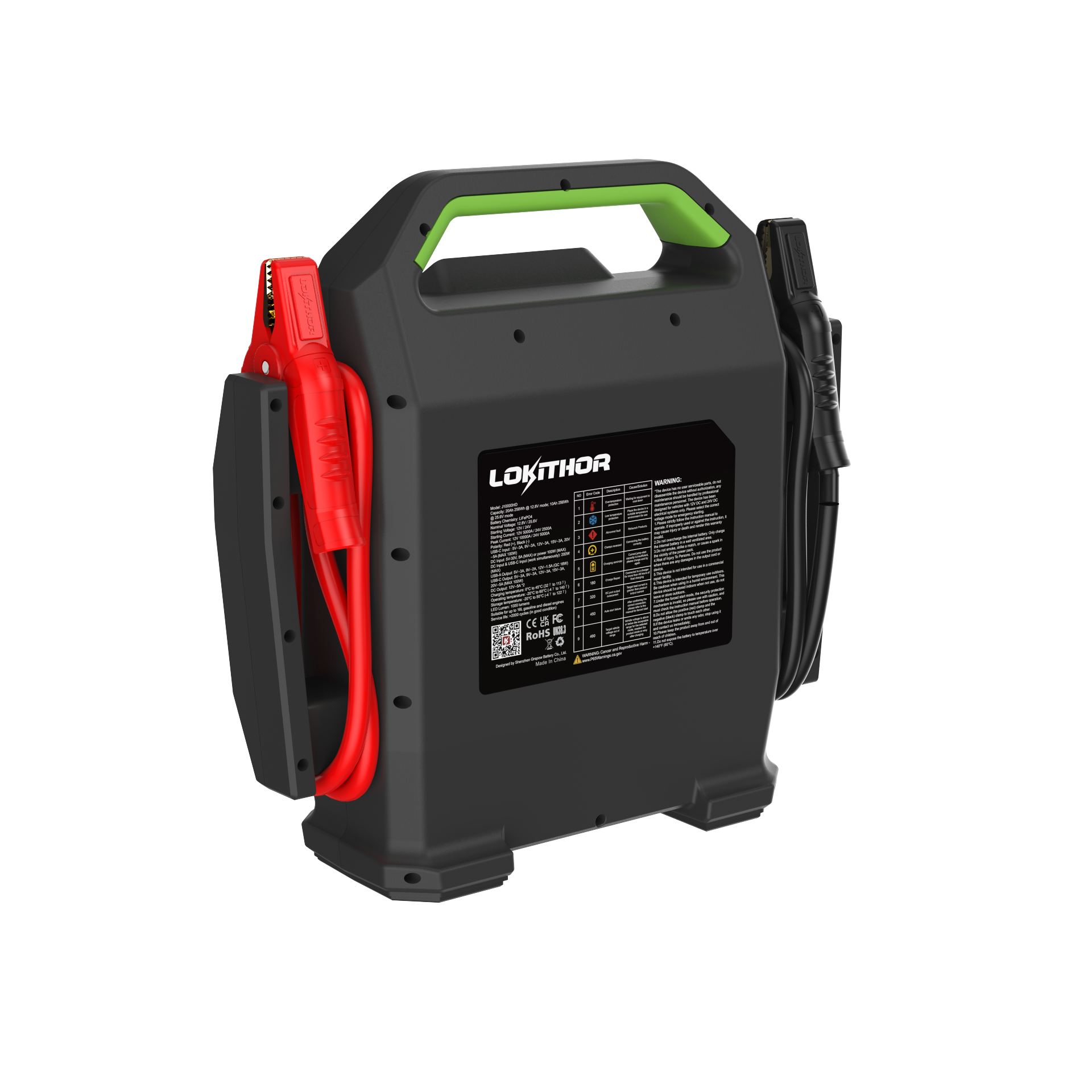 J10000HD Heavy Duty Jump Starter