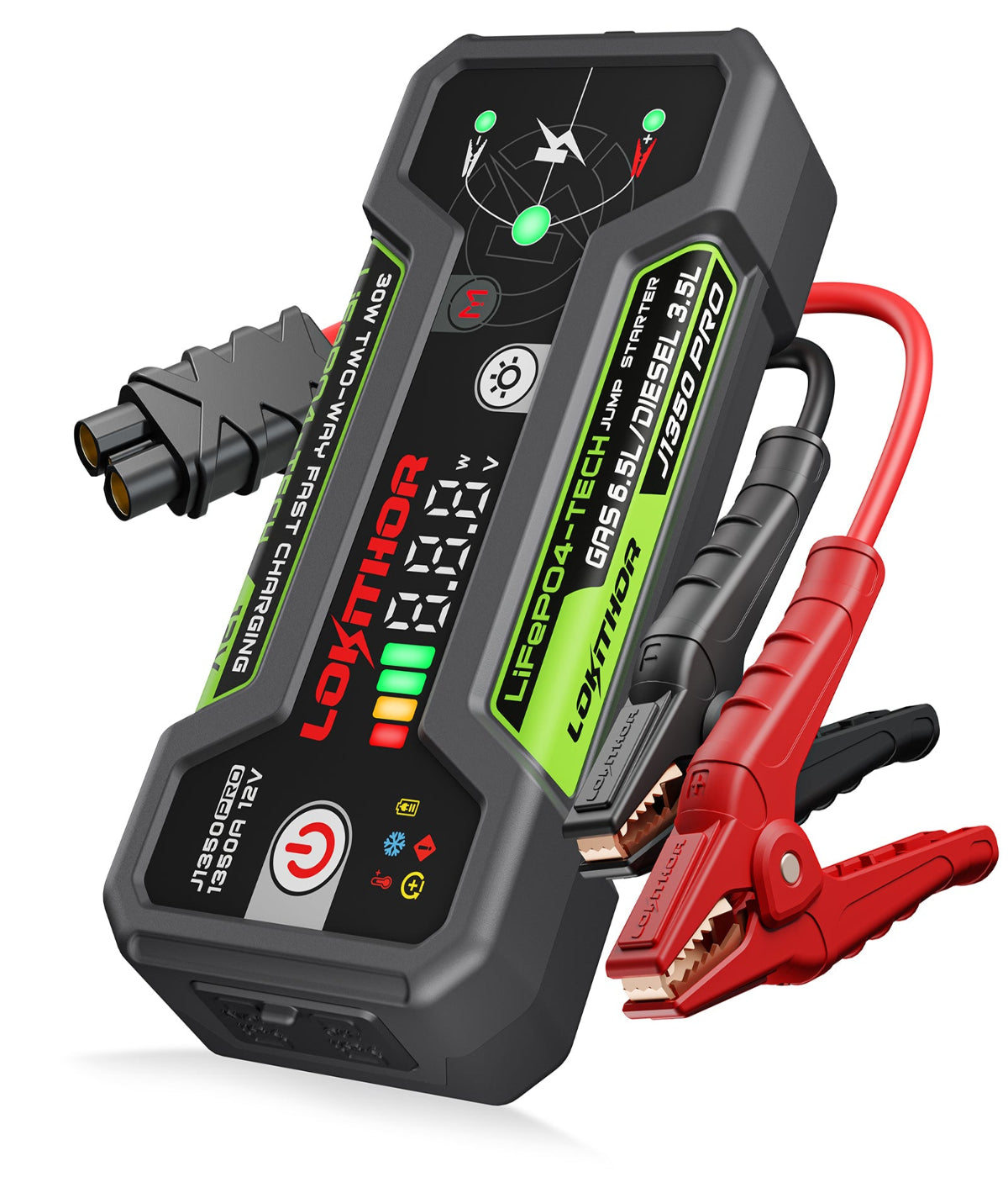 LOKITHOR J1350 PRO Jump Starter with LiFePO4 Safety Battery 1350Amp