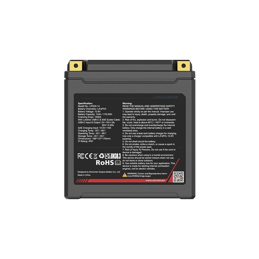 LOKITHOR LPS30-14 Powersports Battery