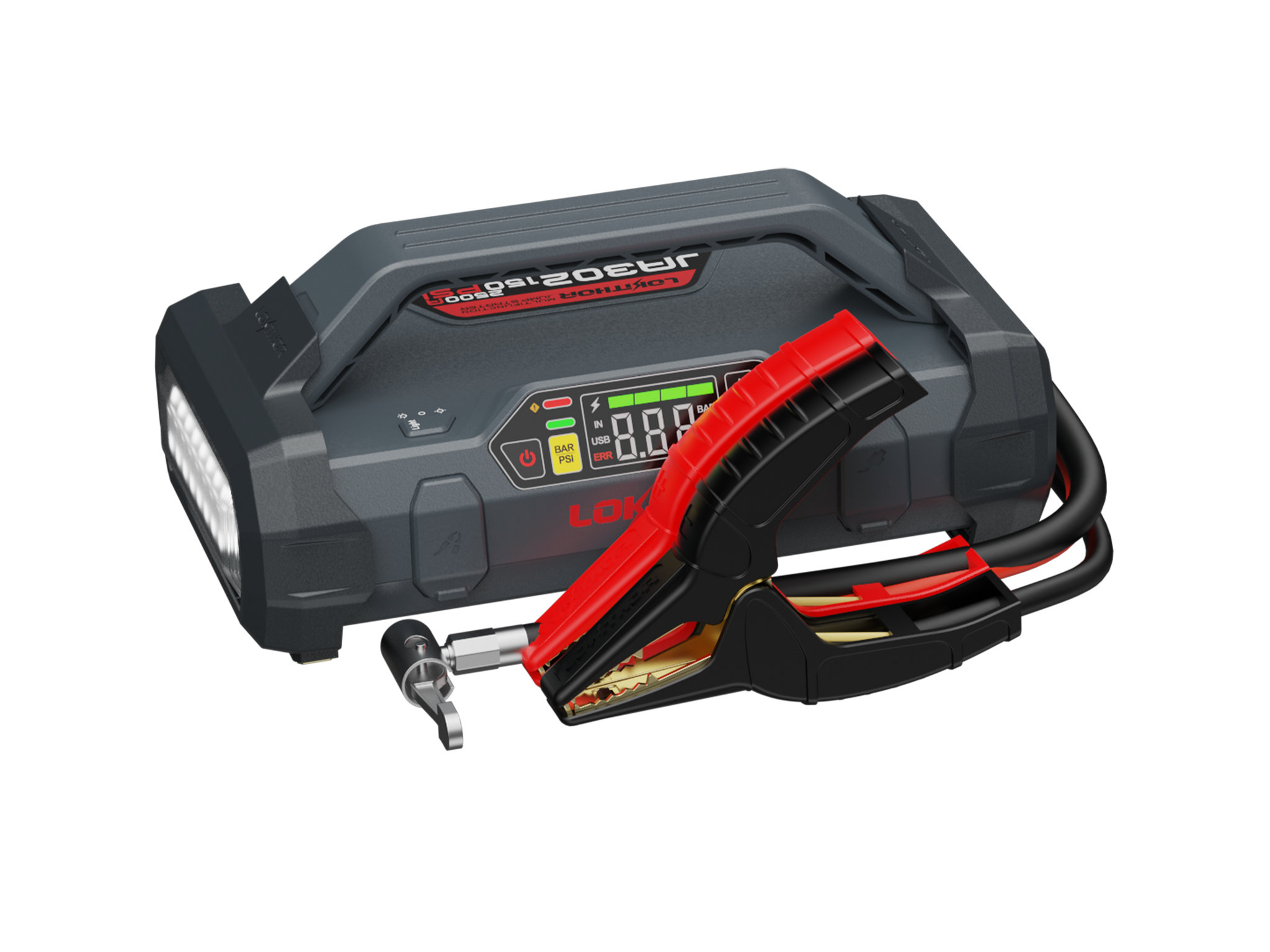 LOKITHOR JA302 Jump Starter With Air Compressor | 2500Amp
