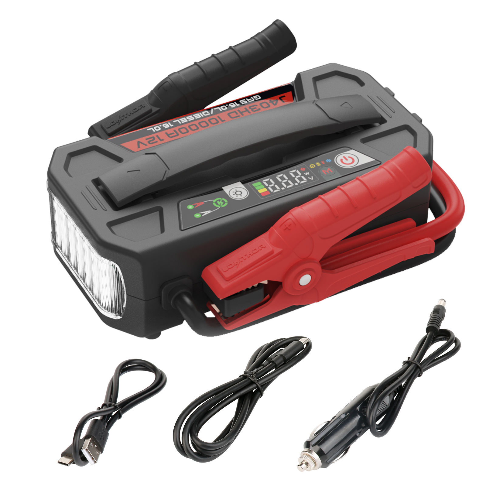 Lokithor J403HD LiPO 12V 236.8Wh 10000A Jump Starter with ConnectMax