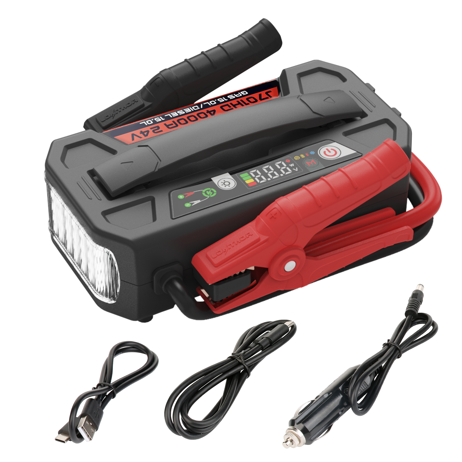 Lokithor J701HD LiPO 24V 207.2Wh 4000A Jump Starter with ConnectMax