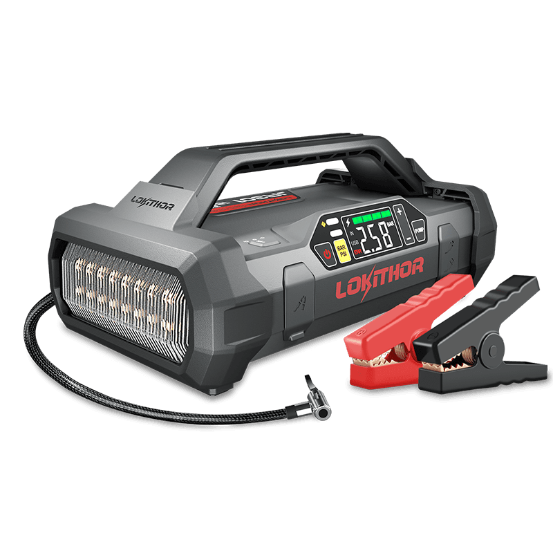 LOKITHOR JA301 Jump Starter with Air Compressor 2000Amp