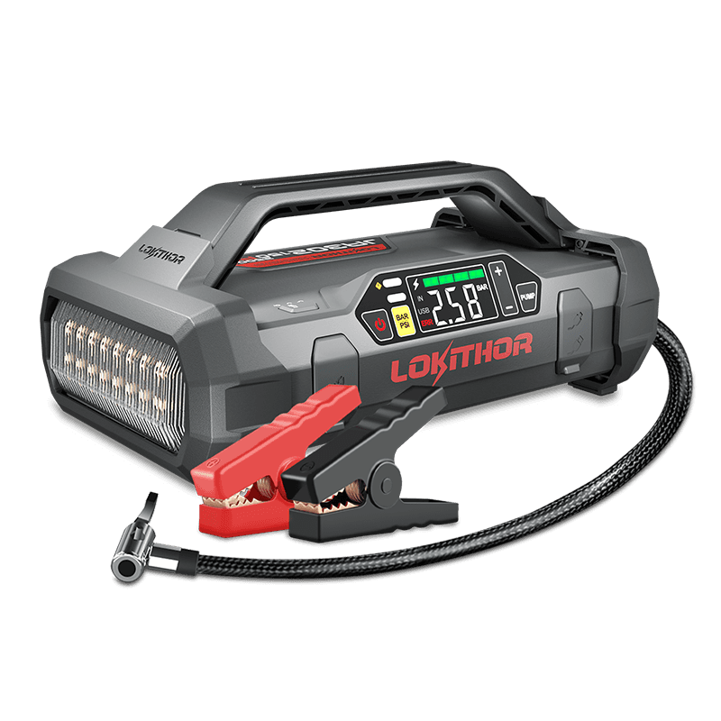 LOKITHOR JA302 Jump Starter with Air Compressor 2500Amp