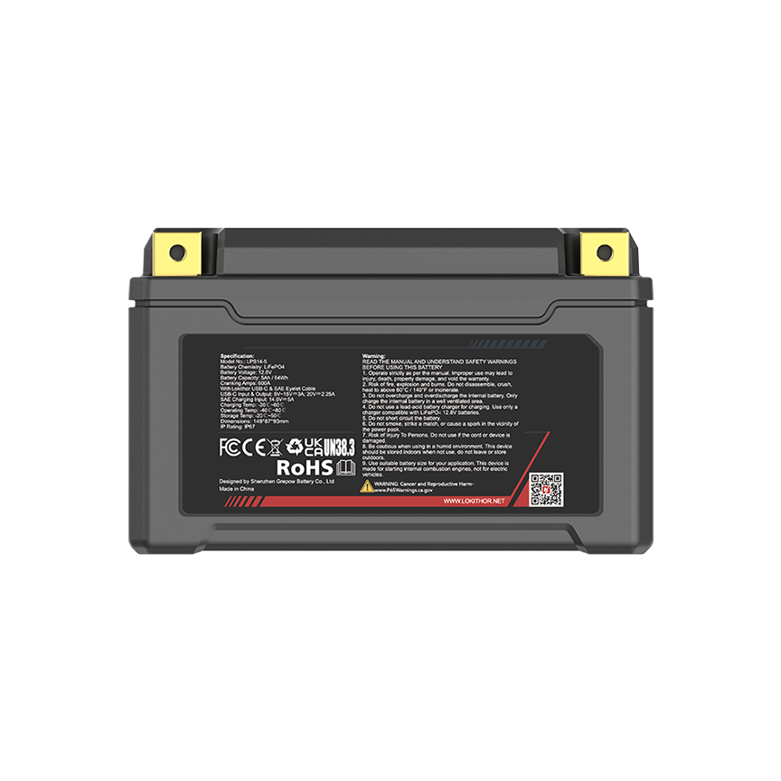 LOKITHOR LPS14-5 Powersports Battery